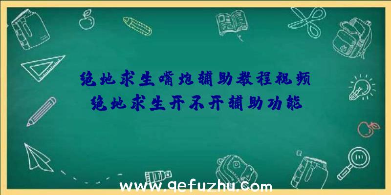 「绝地求生嘴炮辅助教程视频」|绝地求生开不开辅助功能